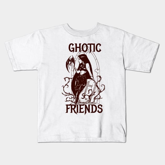 Ghotic Friends Kids T-Shirt by CarmoStudio